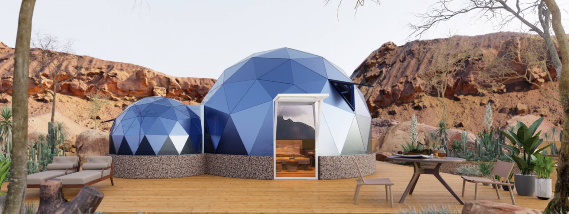 二连浩特市球形智能光伏玻璃星空房